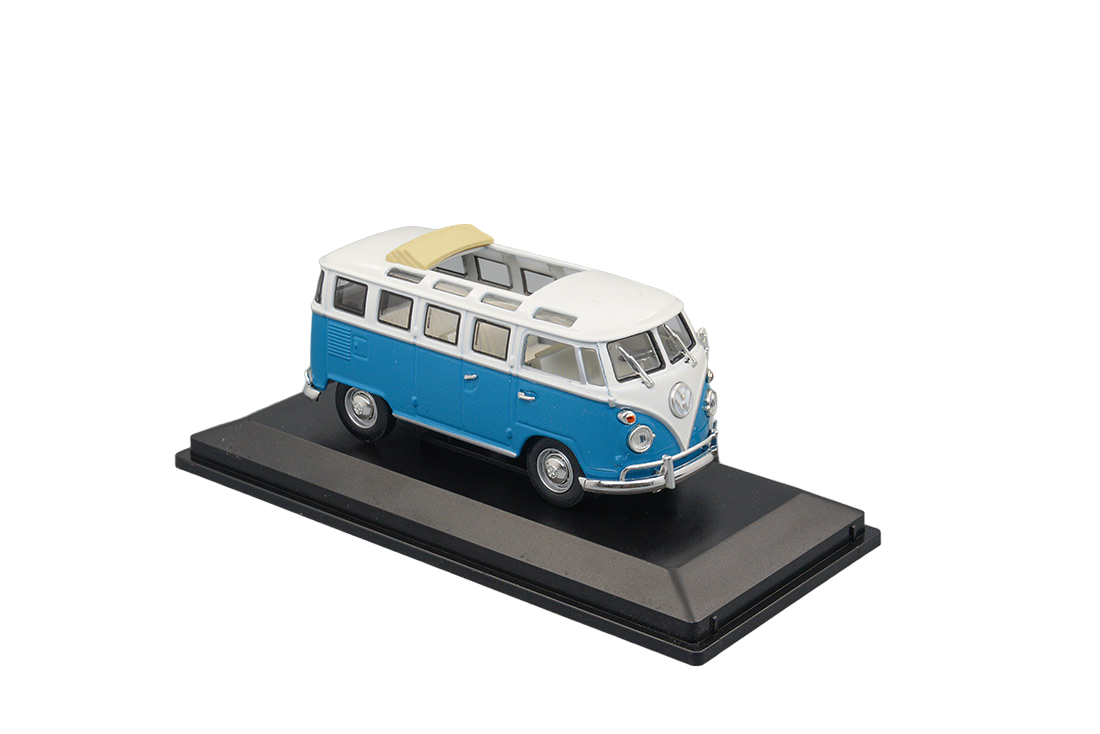 

43208BLT 1962 Фольксваген микроавтобус откр. крыша Серия Премиум голубой