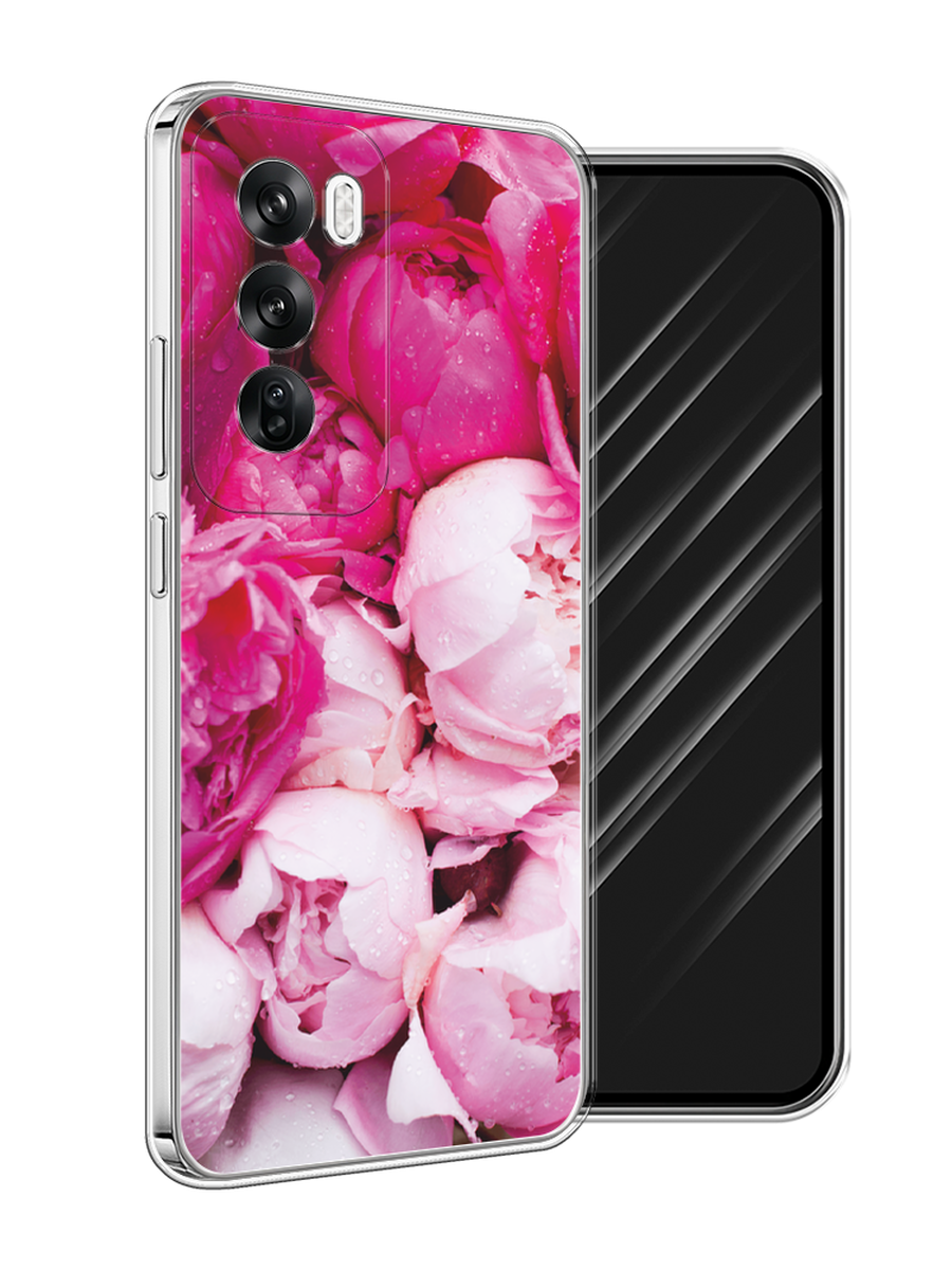 

Чехол Awog на Oppo Reno 12 "Пионы розово-белые", Белый;розовый, 2517450-1
