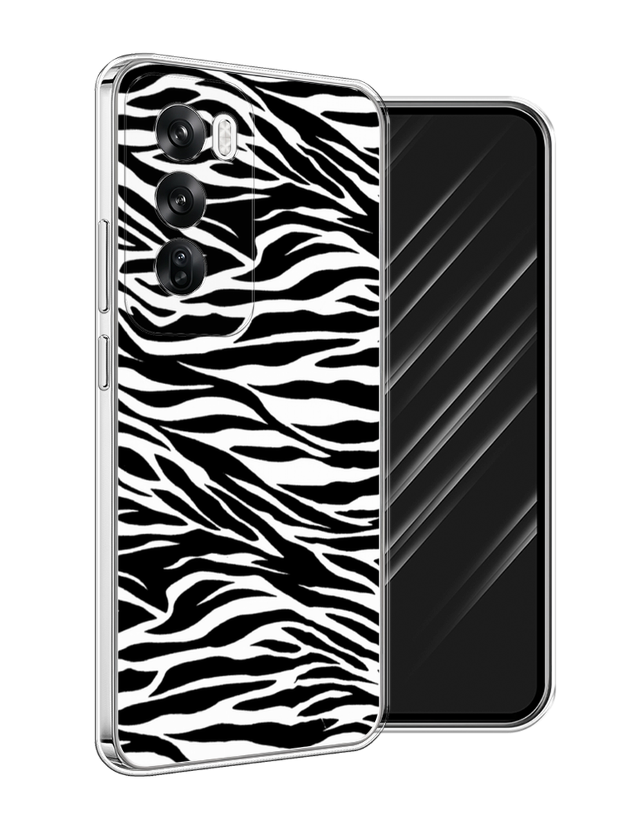 

Чехол Awog на Oppo Reno 12 "Принт зебра", Белый;серый;черный, 2517450-1