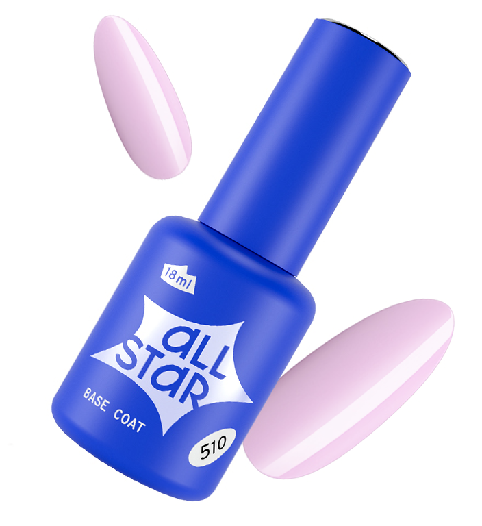 Базовое покрытие ALL STAR Ice Pink 510 молочно-розовый 18 мл трусы для девочек нежно розовый зайка рост 116 122