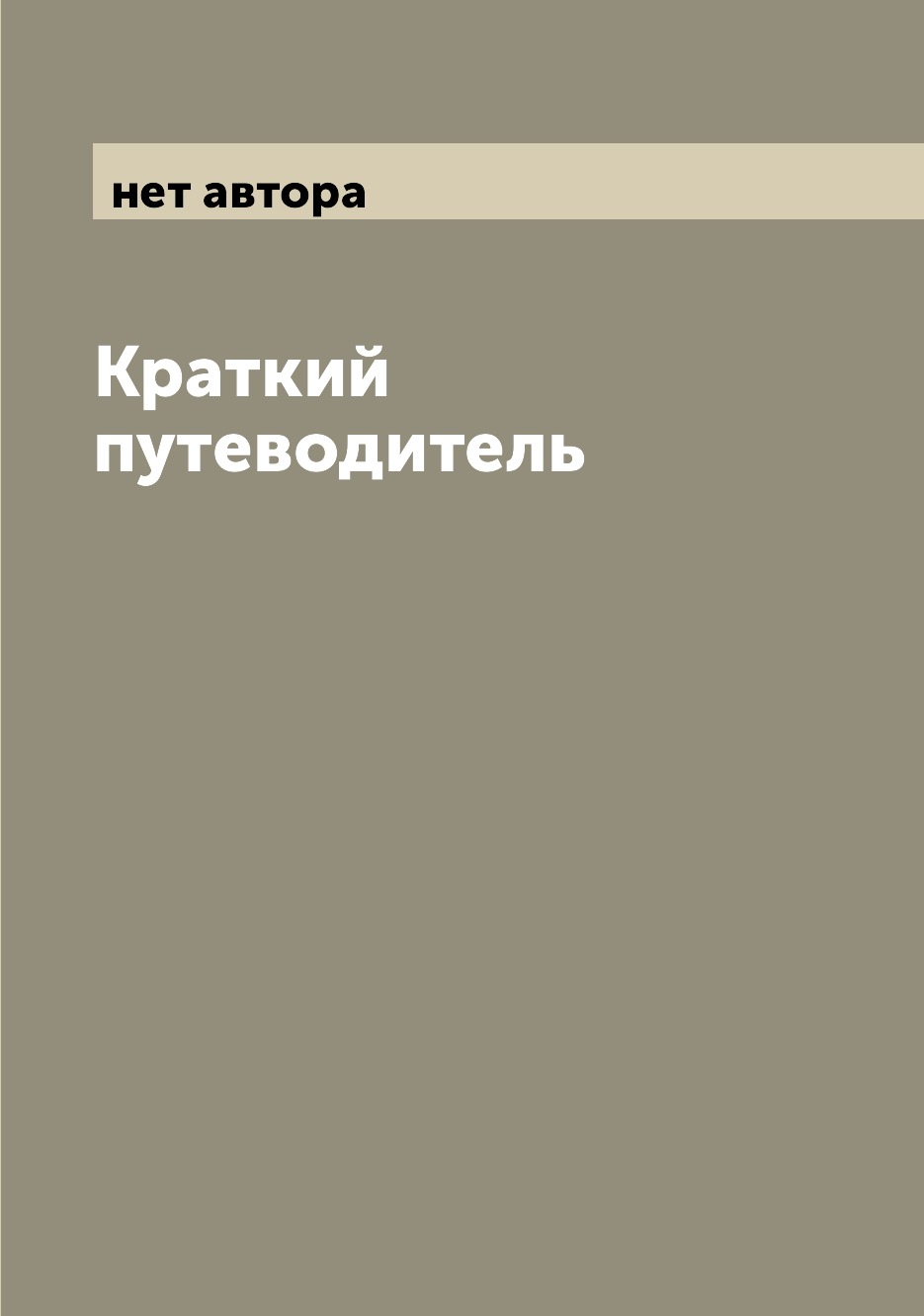 

Книга Краткий путеводитель