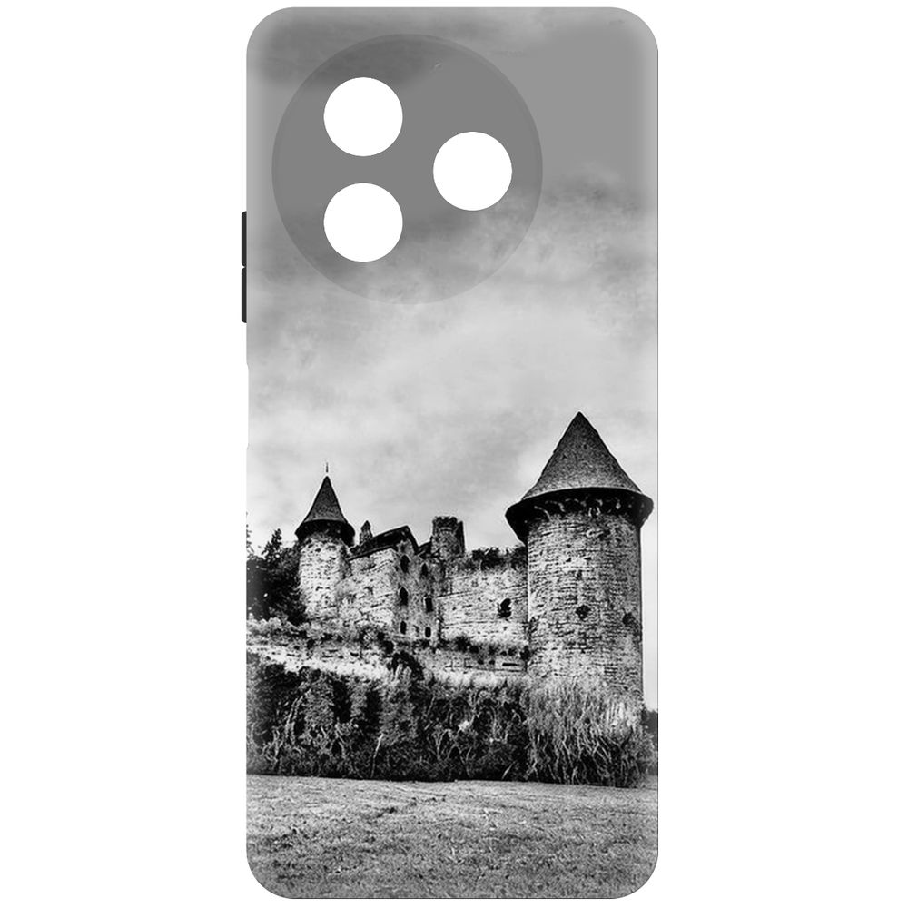 

Чехол-накладка Krutoff Soft Case Старый замок для ITEL S24 черный