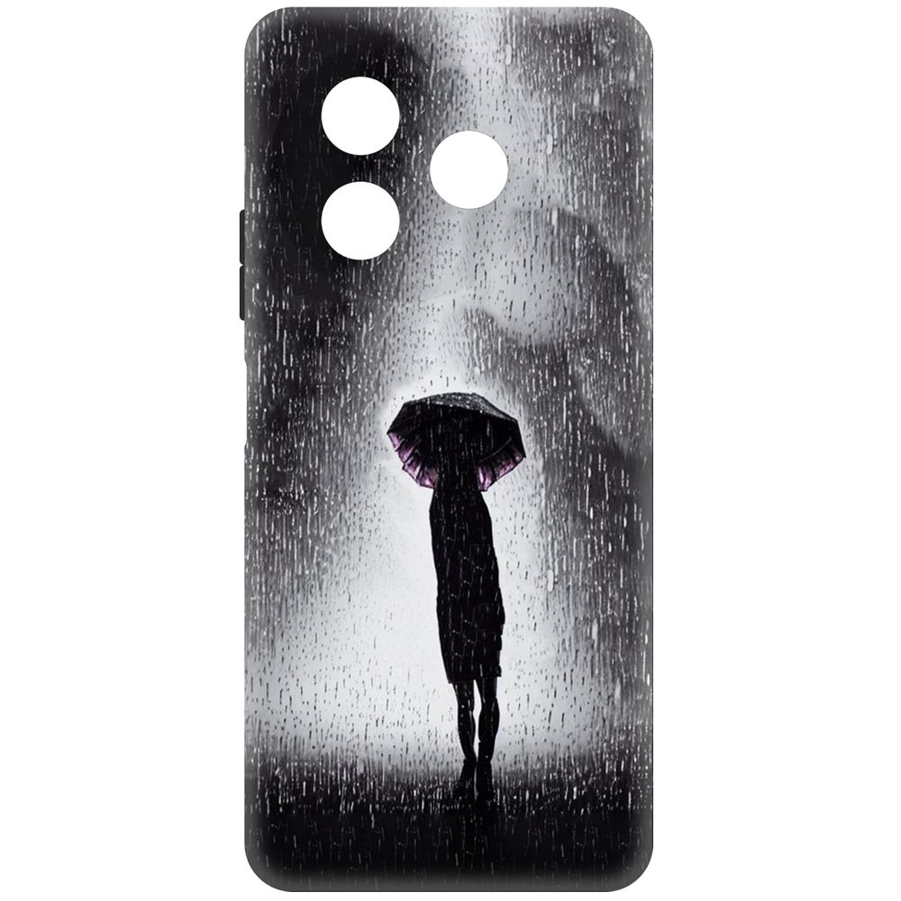 

Чехол-накладка Krutoff Soft Case Ночная крипота для ITEL S24 черный