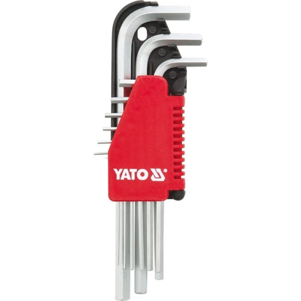 Набор торцовых ключей YATO CrV 9 предметов HEX 1,5-10мм кассета YT-0500