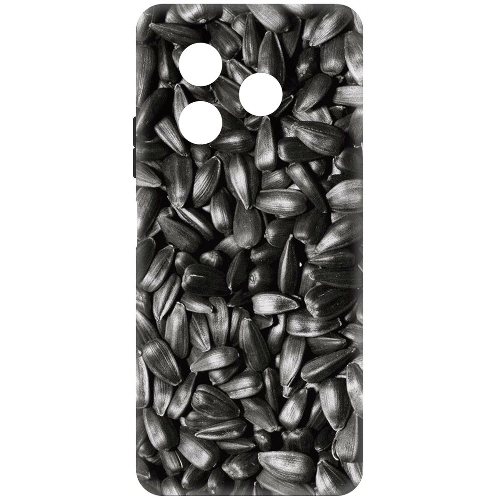 

Чехол-накладка Krutoff Soft Case Семечки для ITEL S24 черный