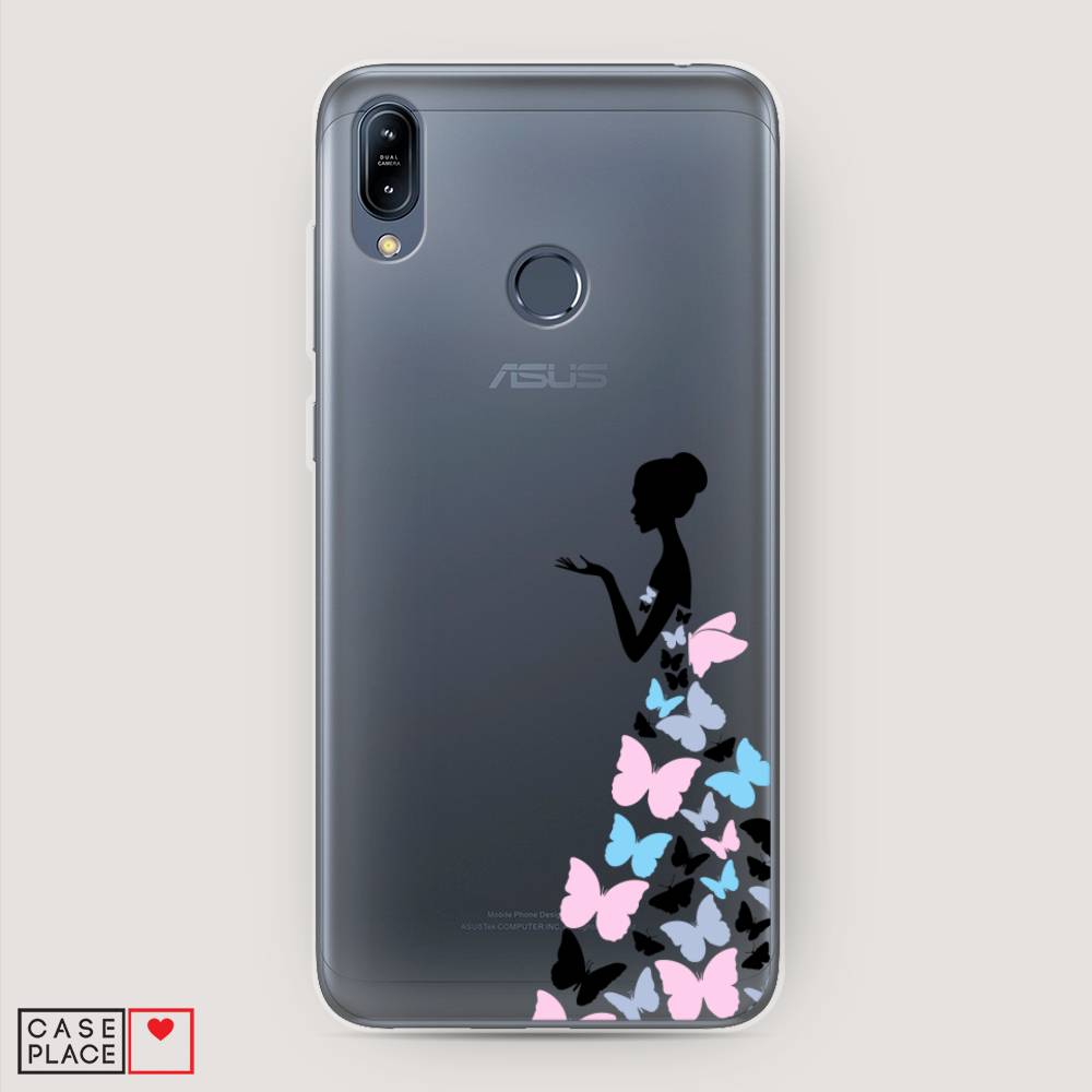 фото Чехол awog "платье из бабочек" для asus zenfone max m2 zb633kl