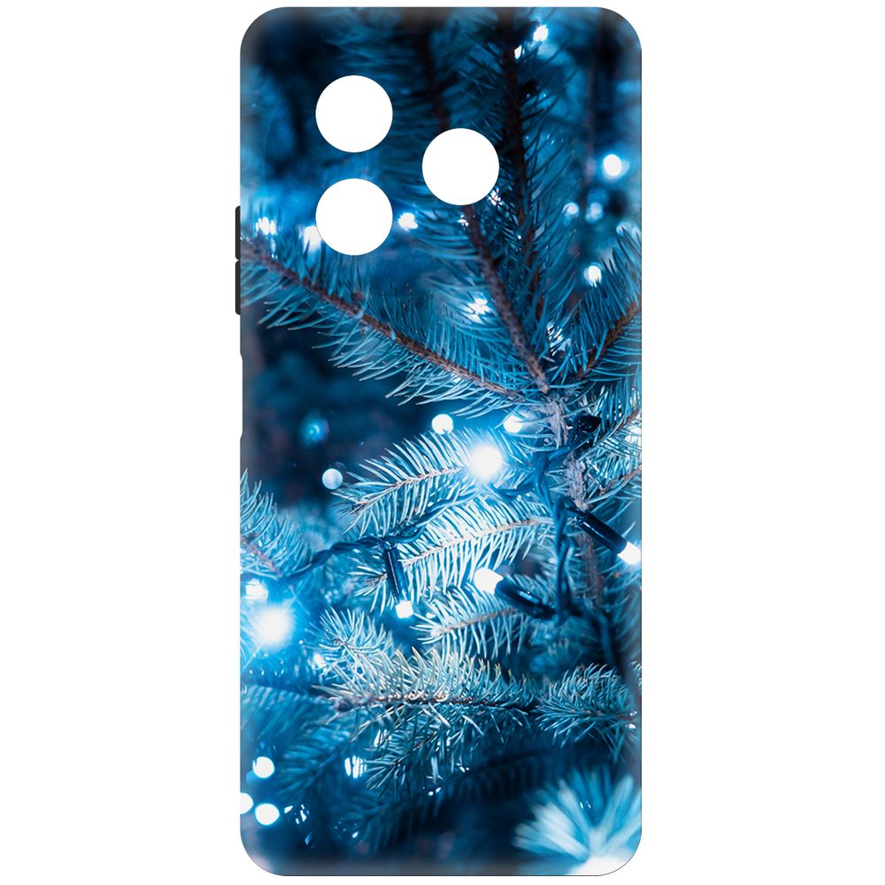 

Чехол-накладка Krutoff Soft Case Гирлянда для ITEL S24 черный