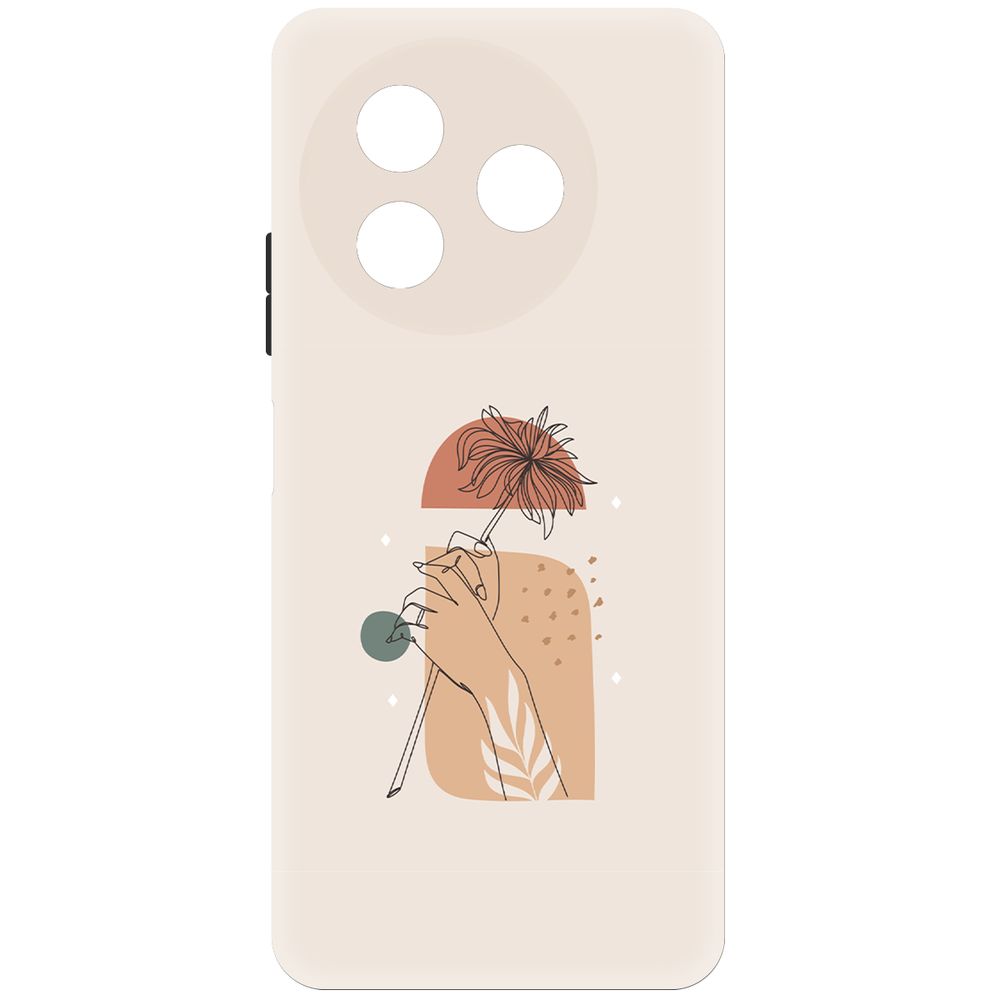 

Чехол-накладка Krutoff Soft Case Романтика для ITEL S24 черный