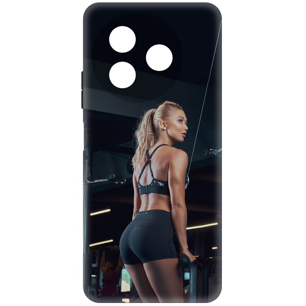 

Чехол-накладка Krutoff Soft Case Шорты женские для ITEL S24 черный