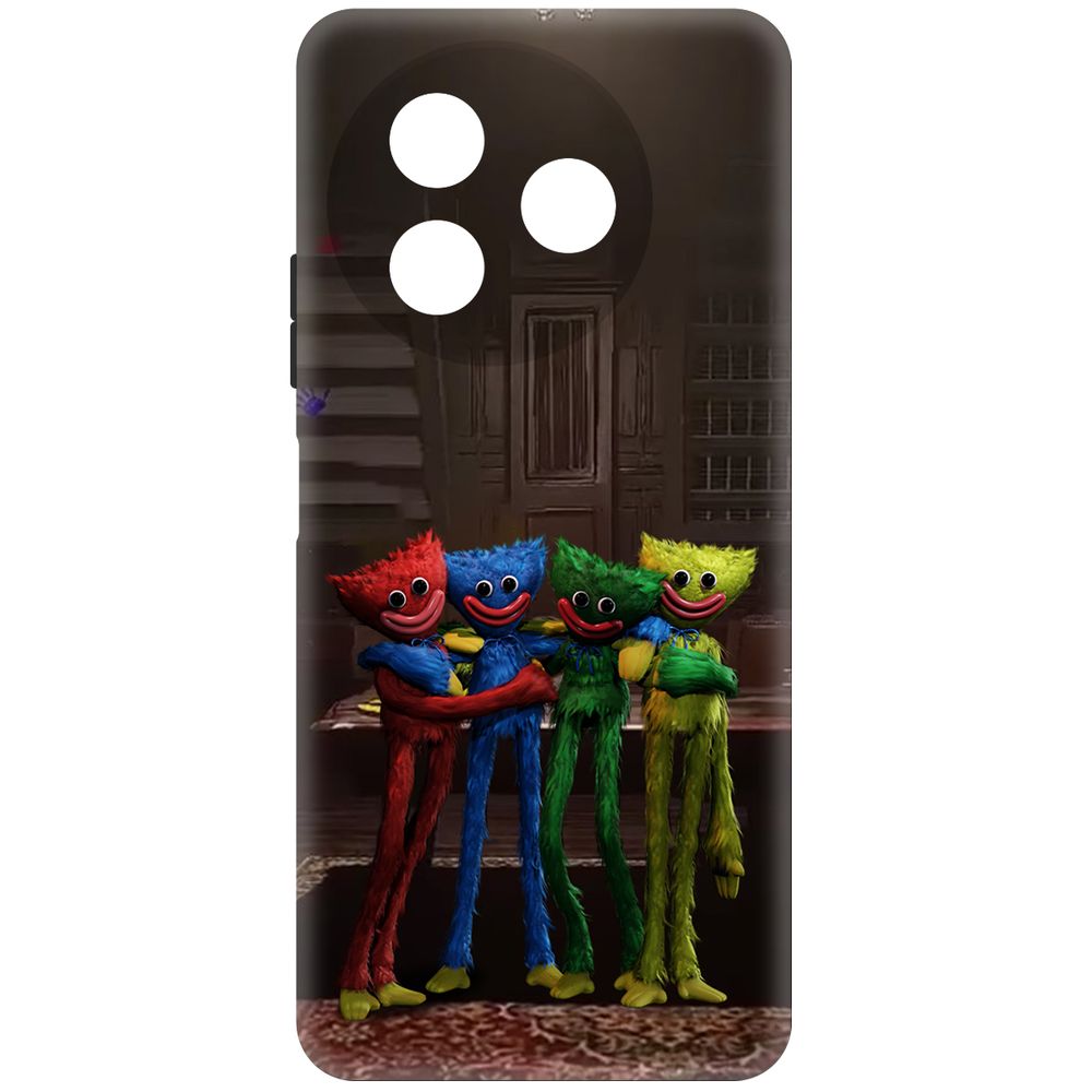 

Чехол-накладка Krutoff Soft Case Хаги Ваги - Мини-Хаги для ITEL S24 черный