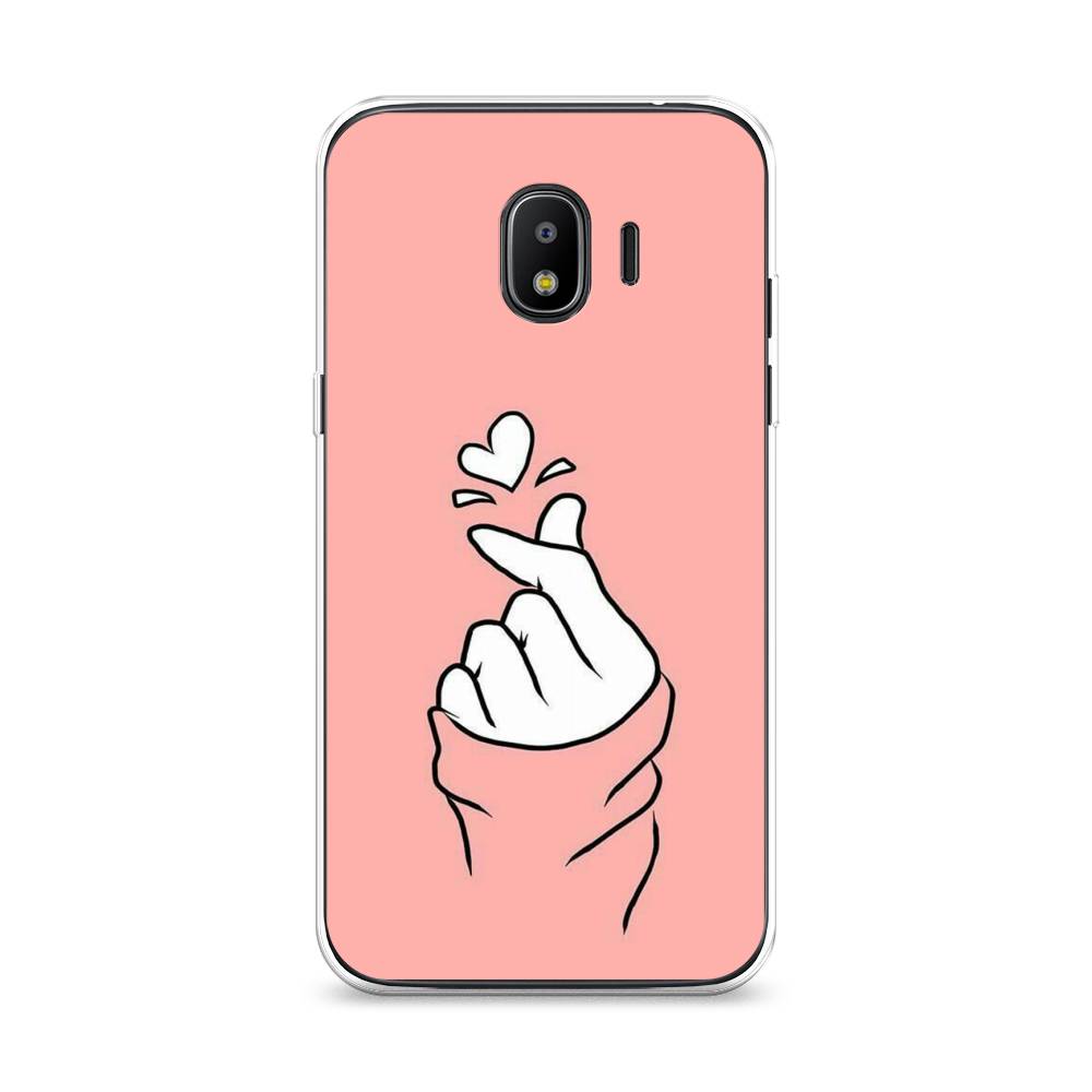 

Чехол Awog на Samsung Galaxy J2 2018 "Любовь-щелк", Оранжевый, 25650-7