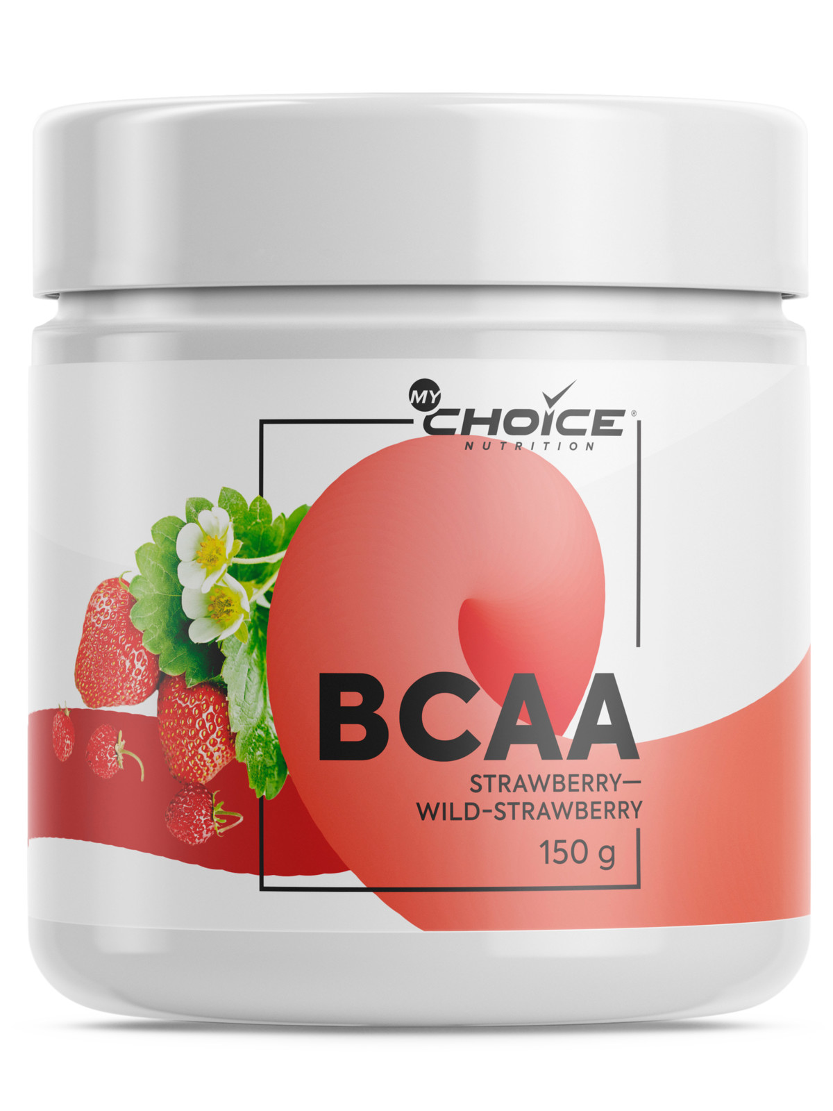 фото Bcaa my choice nutrition, 150 г, клубника-земляника