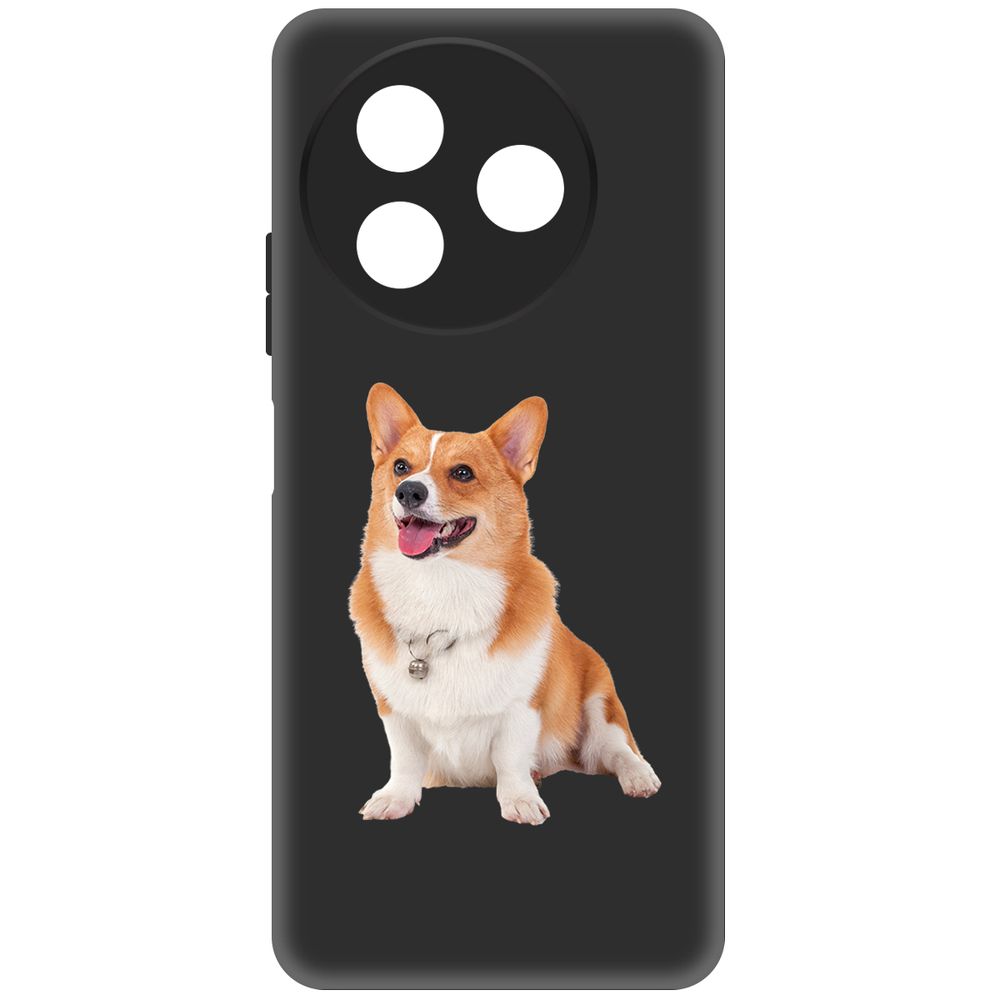 

Чехол-накладка Krutoff Soft Case Корги для ITEL S24 черный