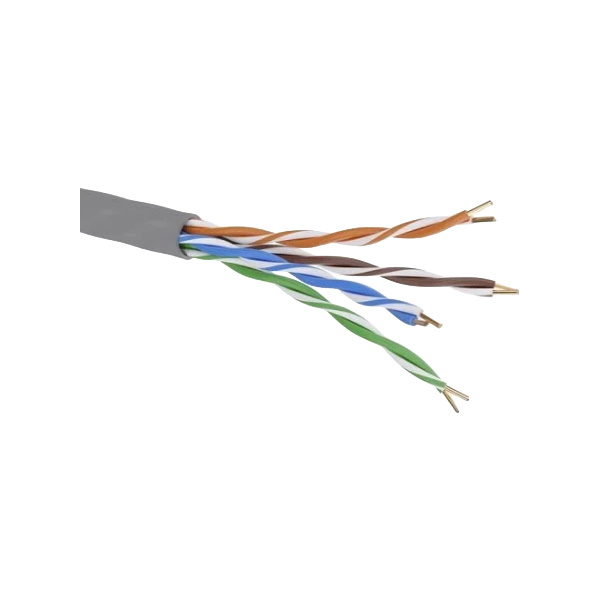 фото Кабель newmax utp, 4 пары, 25awg, кат.5e, pvc, серый, 305 метров lanmaster