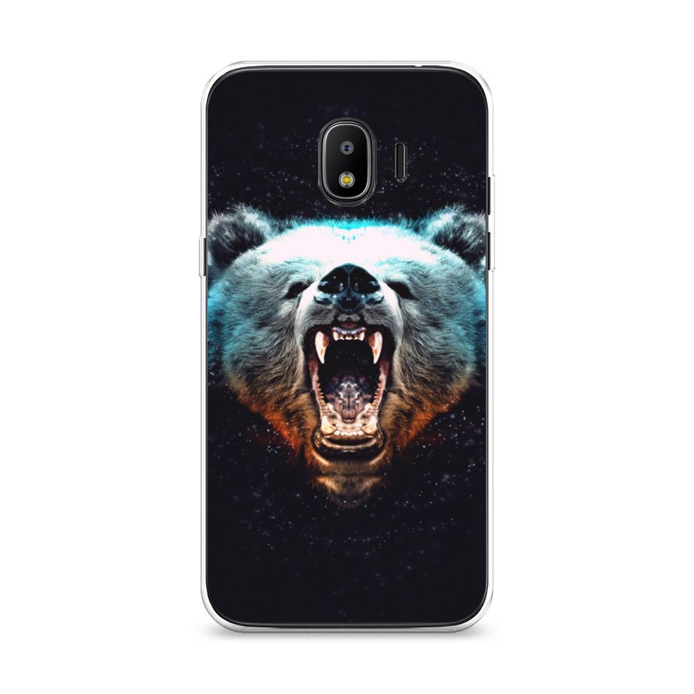 

Чехол Awog на Samsung Galaxy J2 2018 "Медведь", Коричневый;голубой;черный, 25650-2