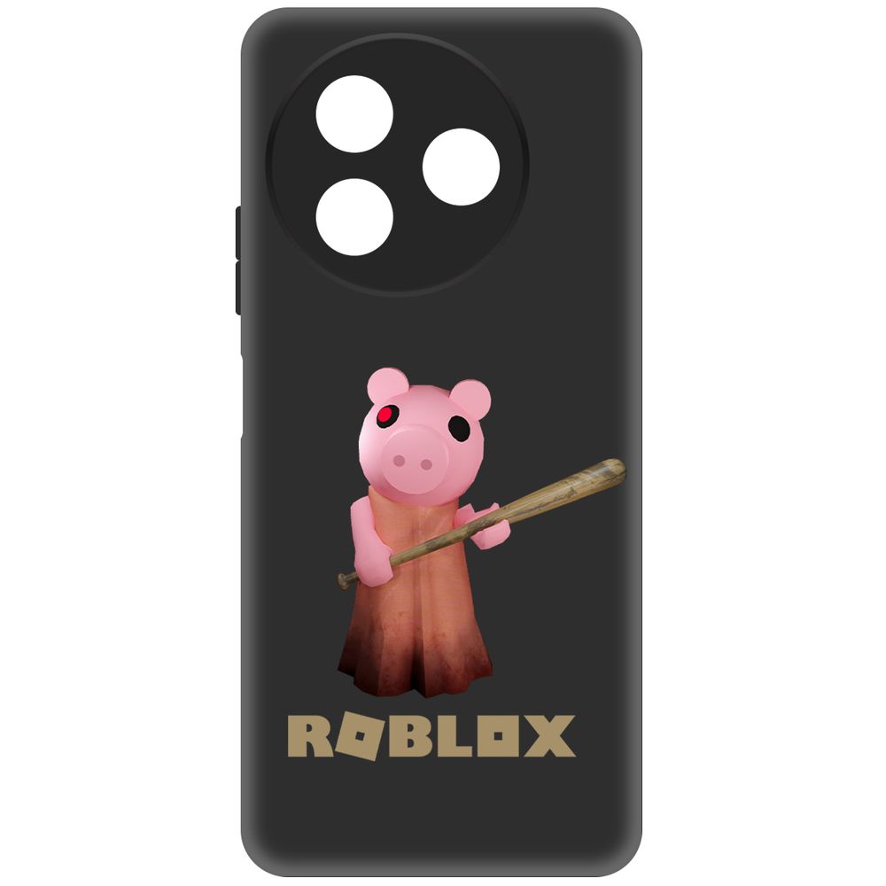 

Чехол-накладка Krutoff Soft Case Roblox-Пигги для ITEL S24 черный
