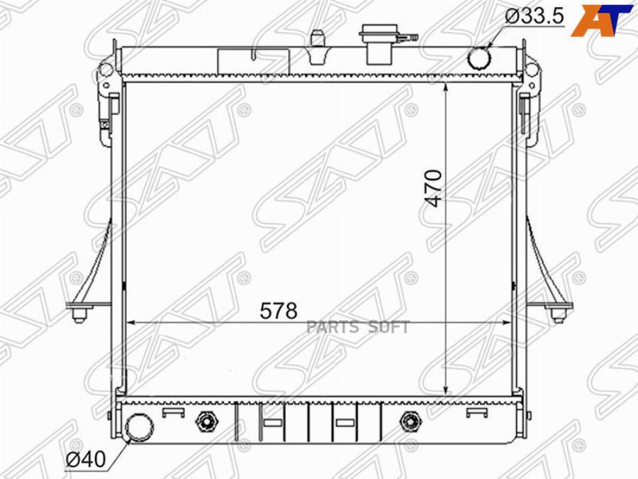 

SAT Радиатор HUMMER H3 06-