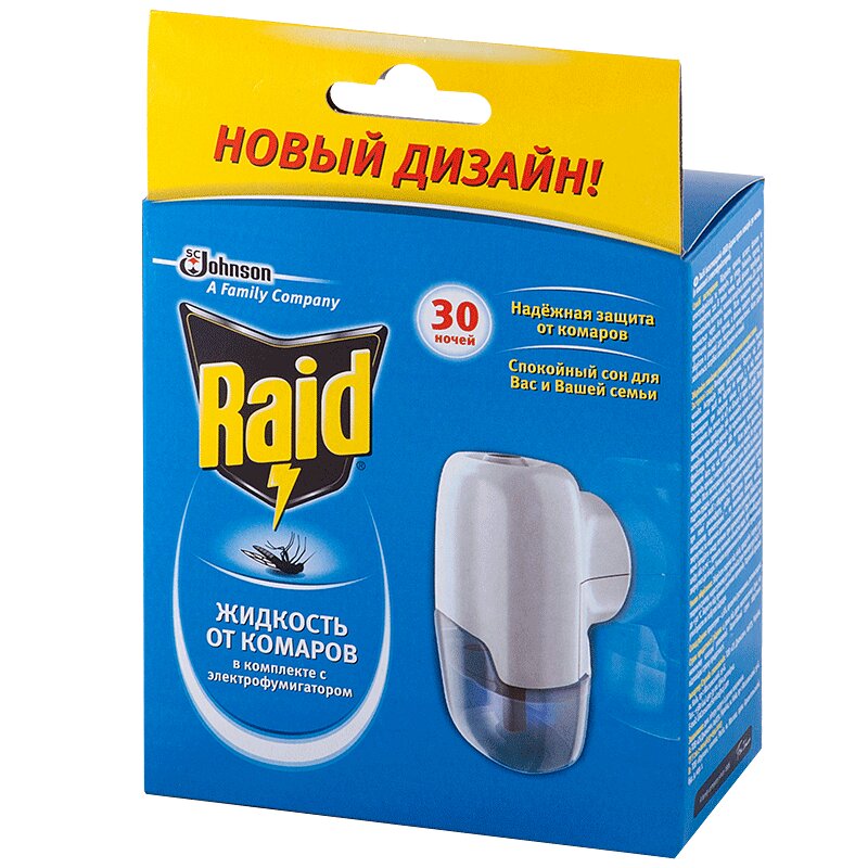 

Фумигатор RAID 4620000430919 1 флакон жидкости в комплекте