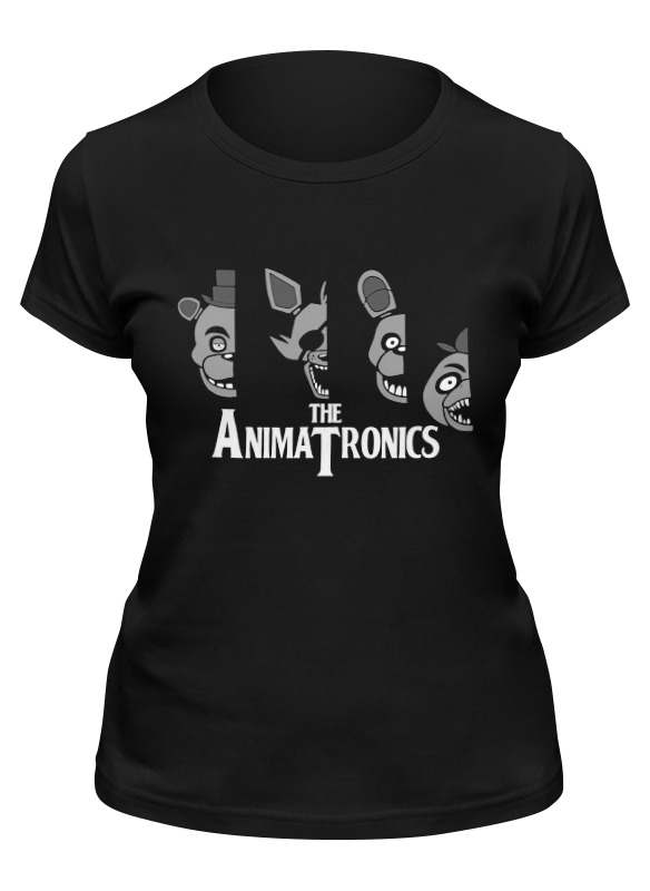 

Футболка женская Printio Animatronics (пять ночей у фредди) черная 2XL, Черный, Animatronics (пять ночей у фредди)