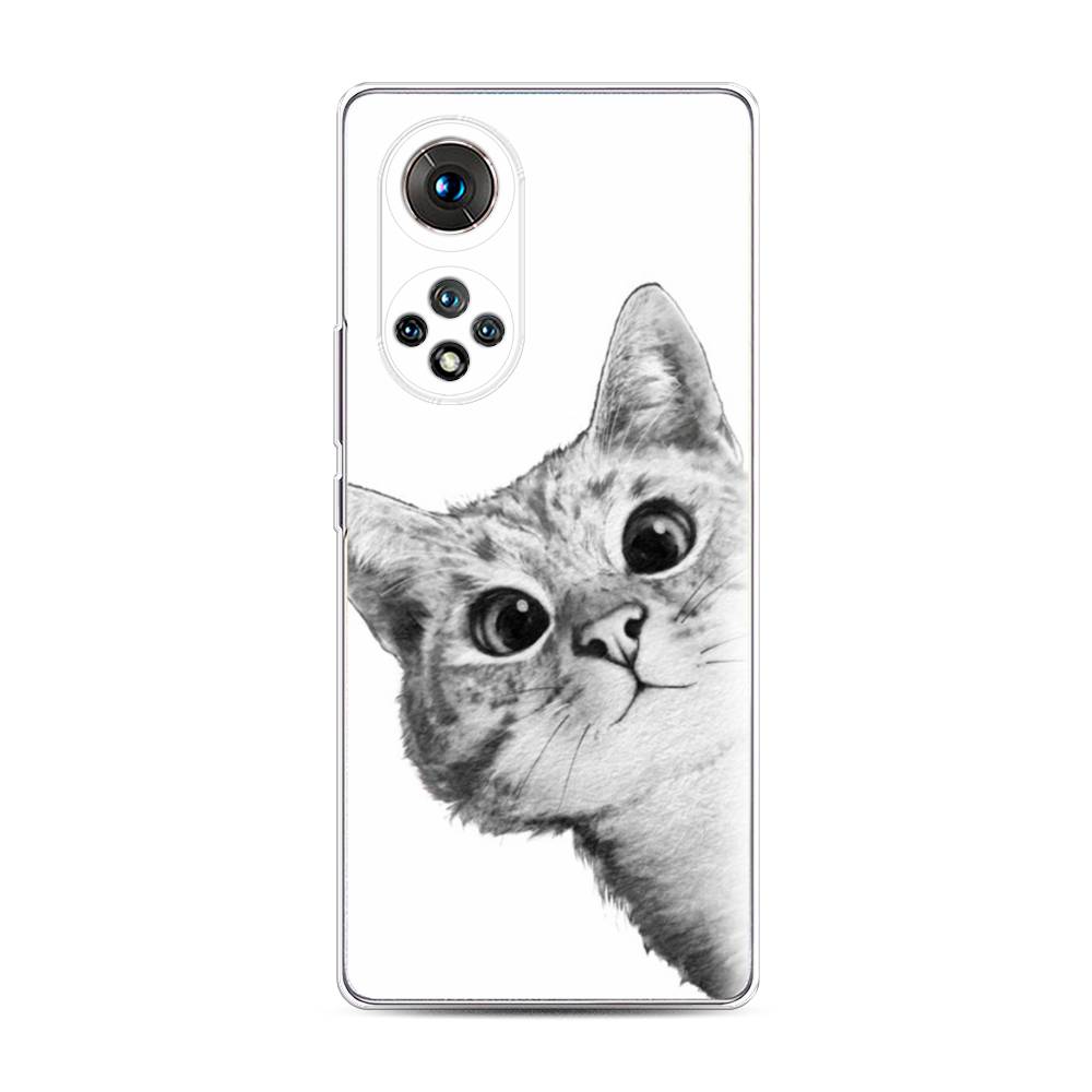 

Чехол Awog "Кот рисунок черно-белый" для Honor 50 Pro, 6105550-1