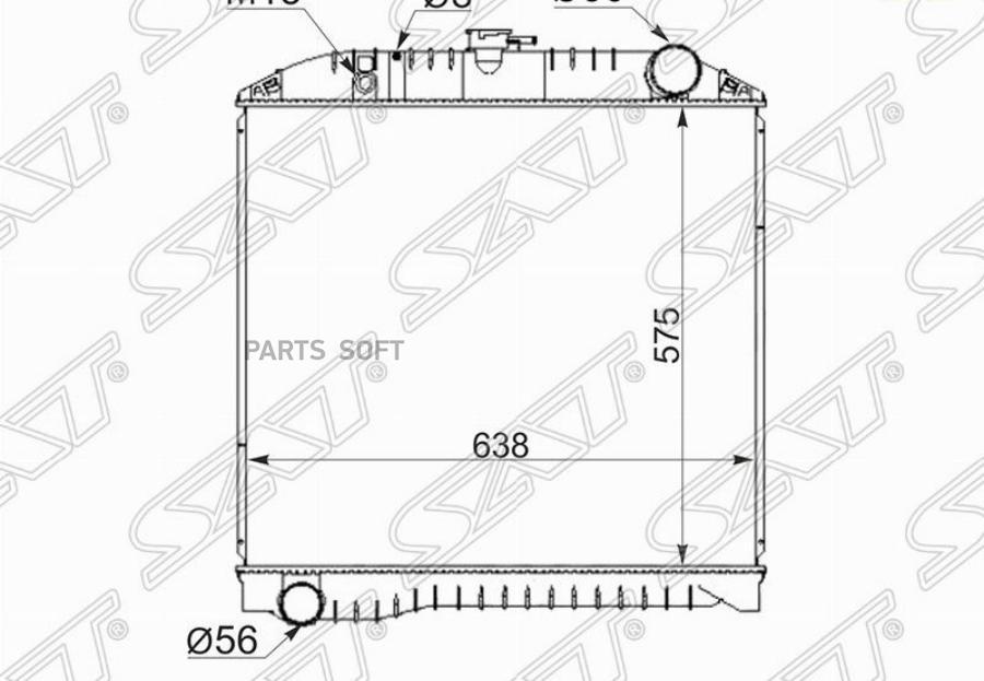 

SAT Радиатор HINO RANGER 10-