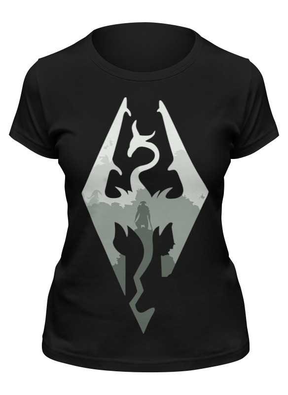

Футболка женская Printio Skyrim (скайрим) черная 2XL, Черный, Skyrim (скайрим)
