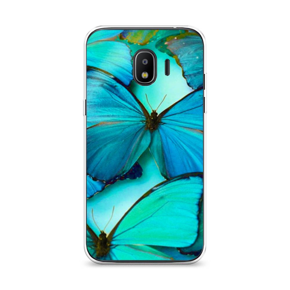 фото Чехол awog "неоновые бабочки" для samsung galaxy j2 2018