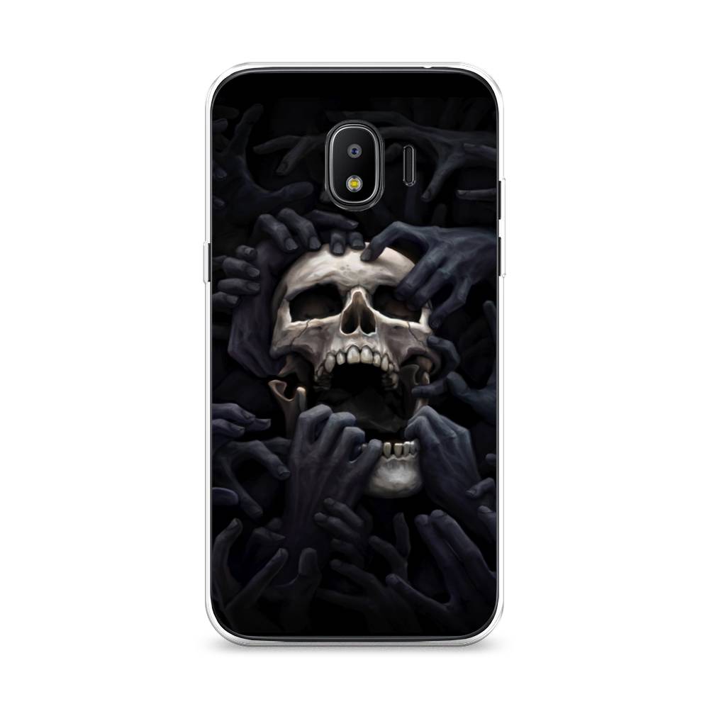 

Чехол Awog на Samsung Galaxy J2 2018 "Череп 29", Черный;серый, 25650-9