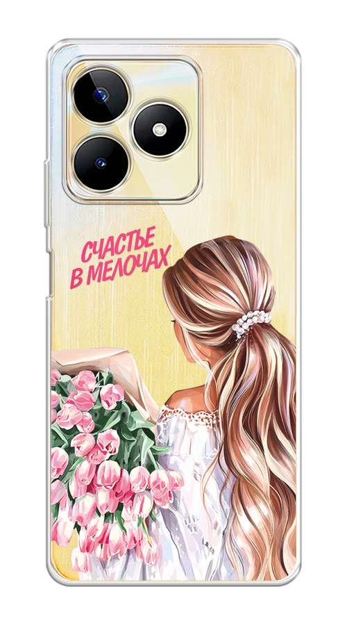 

Чехол на Realme C53/C51 "Простые радости", Прозрачный;розовый;белый;бежевый, 2514650-1