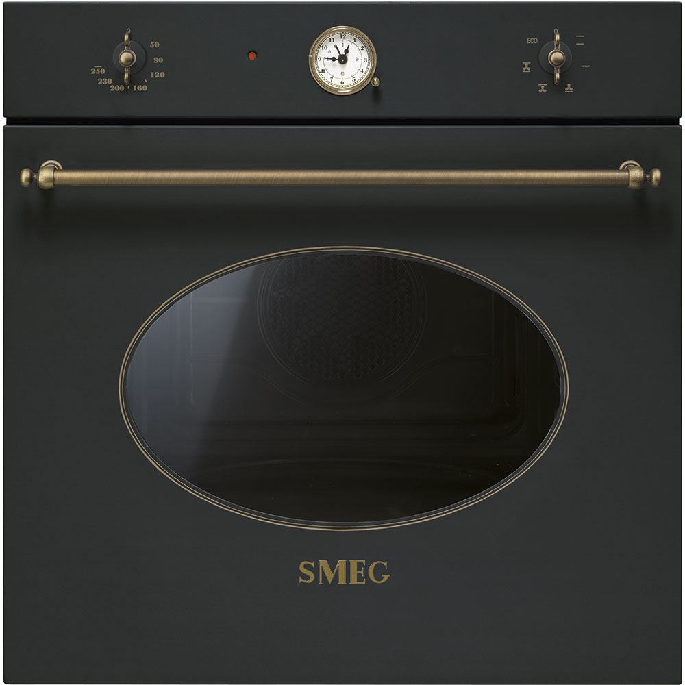 Многофункциональный духовой шкаф 60 см Smeg Coloniale SF800AO антрацит