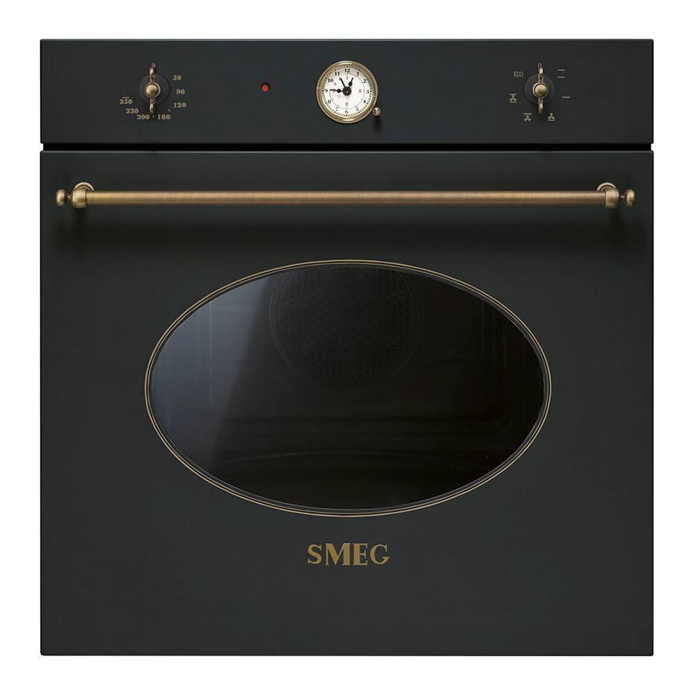 Встраиваемый электрический духовой шкаф Smeg Coloniale SF800AO черный