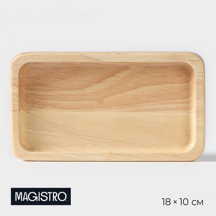 

Менажница Magistro Tropical, 18x10x1,8 см, каучуковое дерево