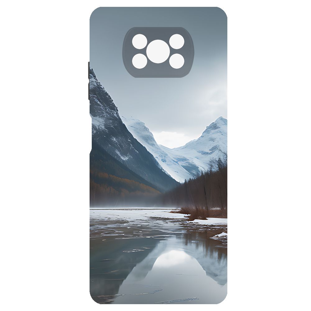

Чехол-накладка Krutoff Soft Case Весенняя оттепель для Poco X3 Pro черный
