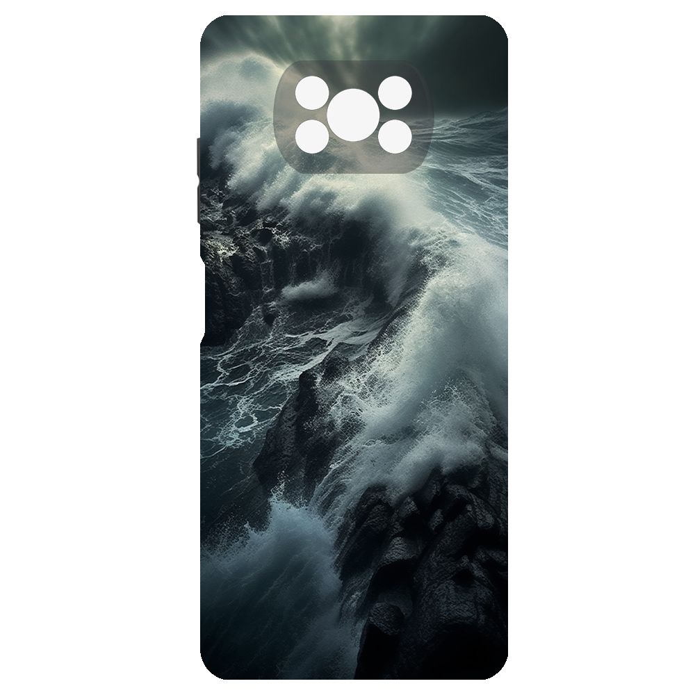 

Чехол-накладка Krutoff Soft Case Шторм для Poco X3 Pro черный