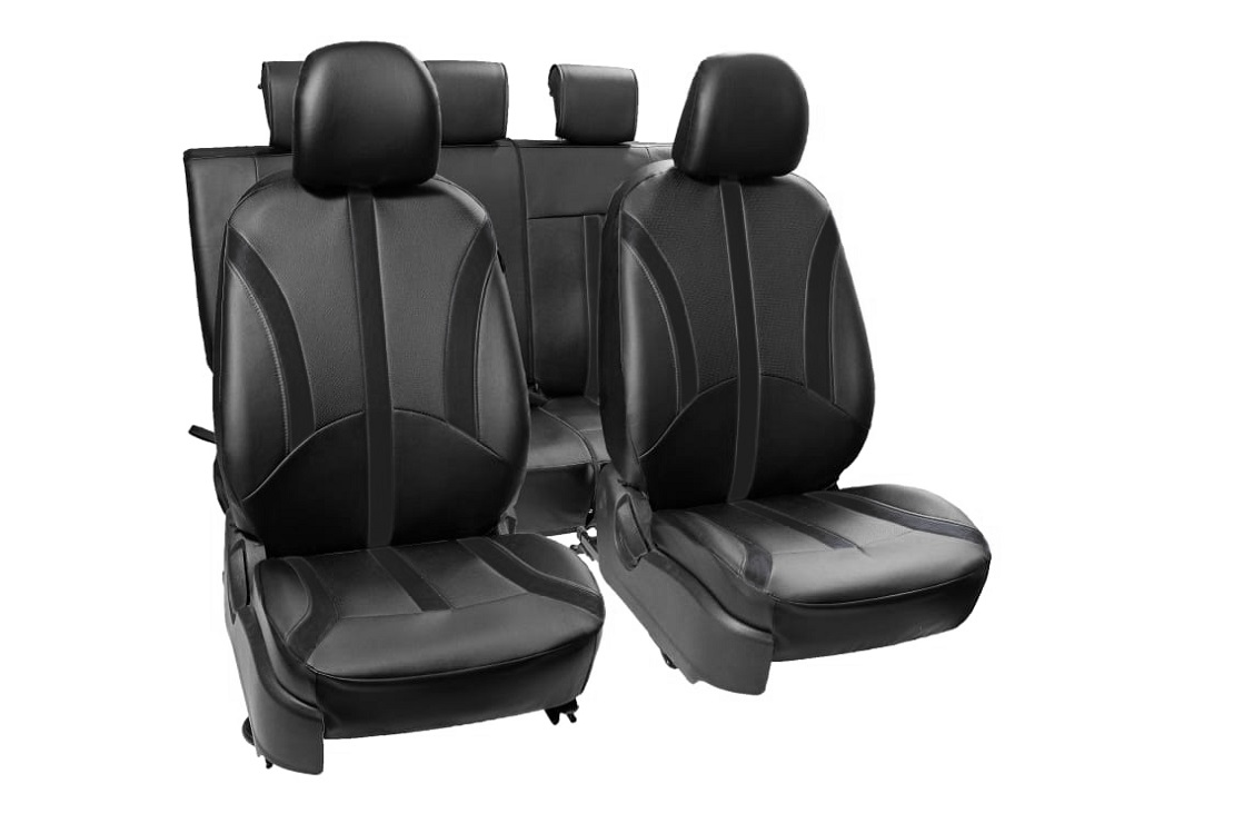 

Авточехлы для Ssang-Yong Kyron экокожа черный АвтоГроссмейстер 901-450