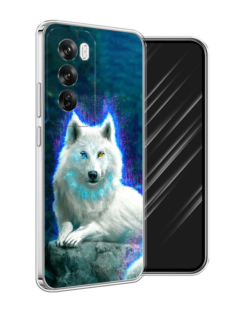 

Чехол Awog на Oppo Reno 12 "Белоснежный волк", Белый;зеленый;фиолетовый, 2517450-1