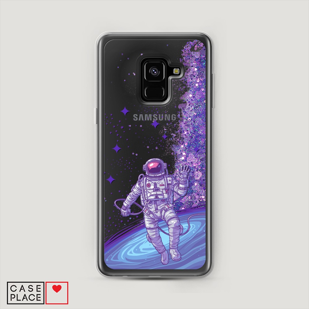 

Чехол Awog на Samsung Galaxy A8 2018 "Космонавт в открытом космосе", Разноцветный, 25492-1