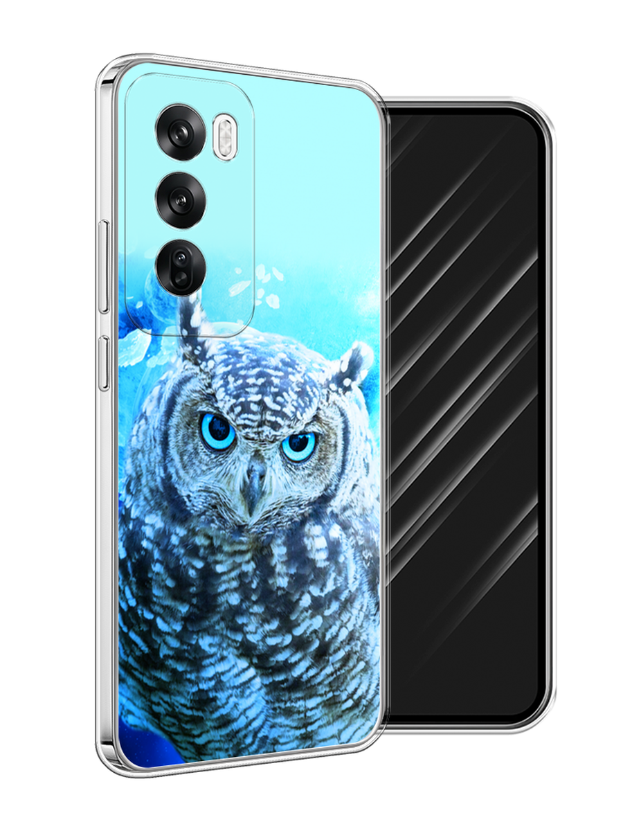 

Чехол Awog на Oppo Reno 12 "Сова арт 7", Синий;голубой, 2517450-1