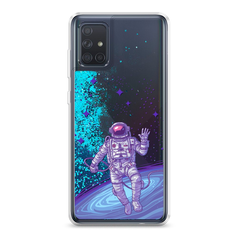 

Чехол Awog на Samsung Galaxy A71 4G "Космонавт в открытом космосе", Разноцветный, 29093-1
