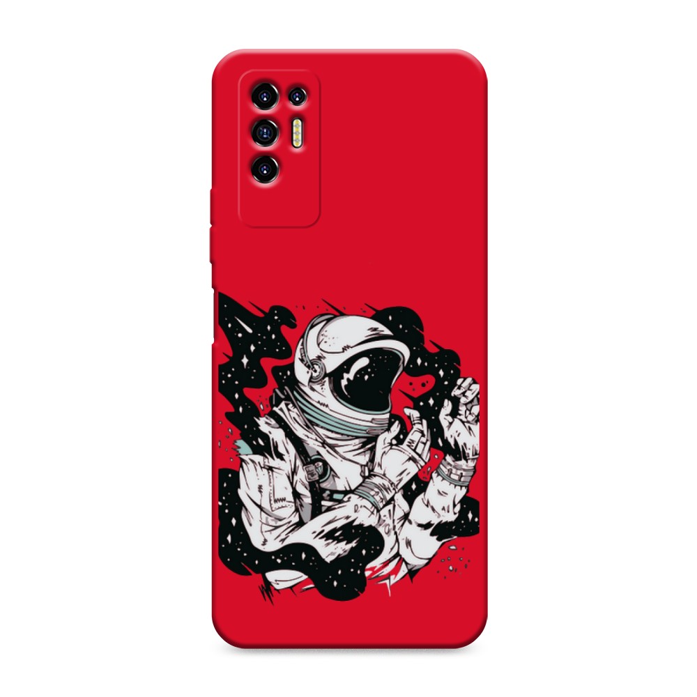

Чехол Awog на Tecno Pova 2 "Космонавт арт", Разноцветный, 300553-1