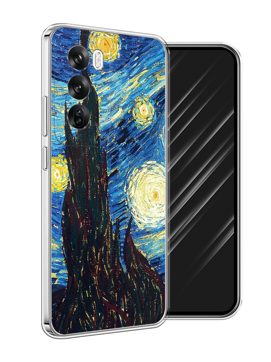 

Чехол Awog на Oppo Reno 12 "Ван Гог Звездная ночь", Желтый, 2517450-1