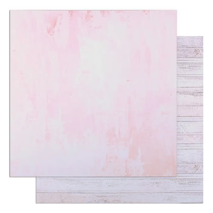 Фотофон двустор. Арт Узор Розовая штукатурка и доски 45х45 см, переплетный картон, 980 г/м
