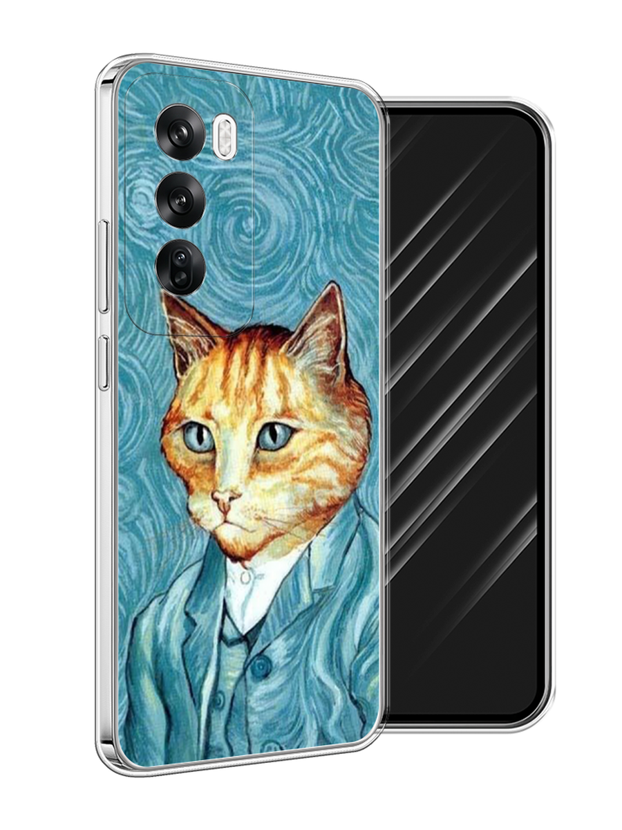 

Чехол Awog на Oppo Reno 12 "Кот Ван Гог", Голубой;коричневый, 2517450-1