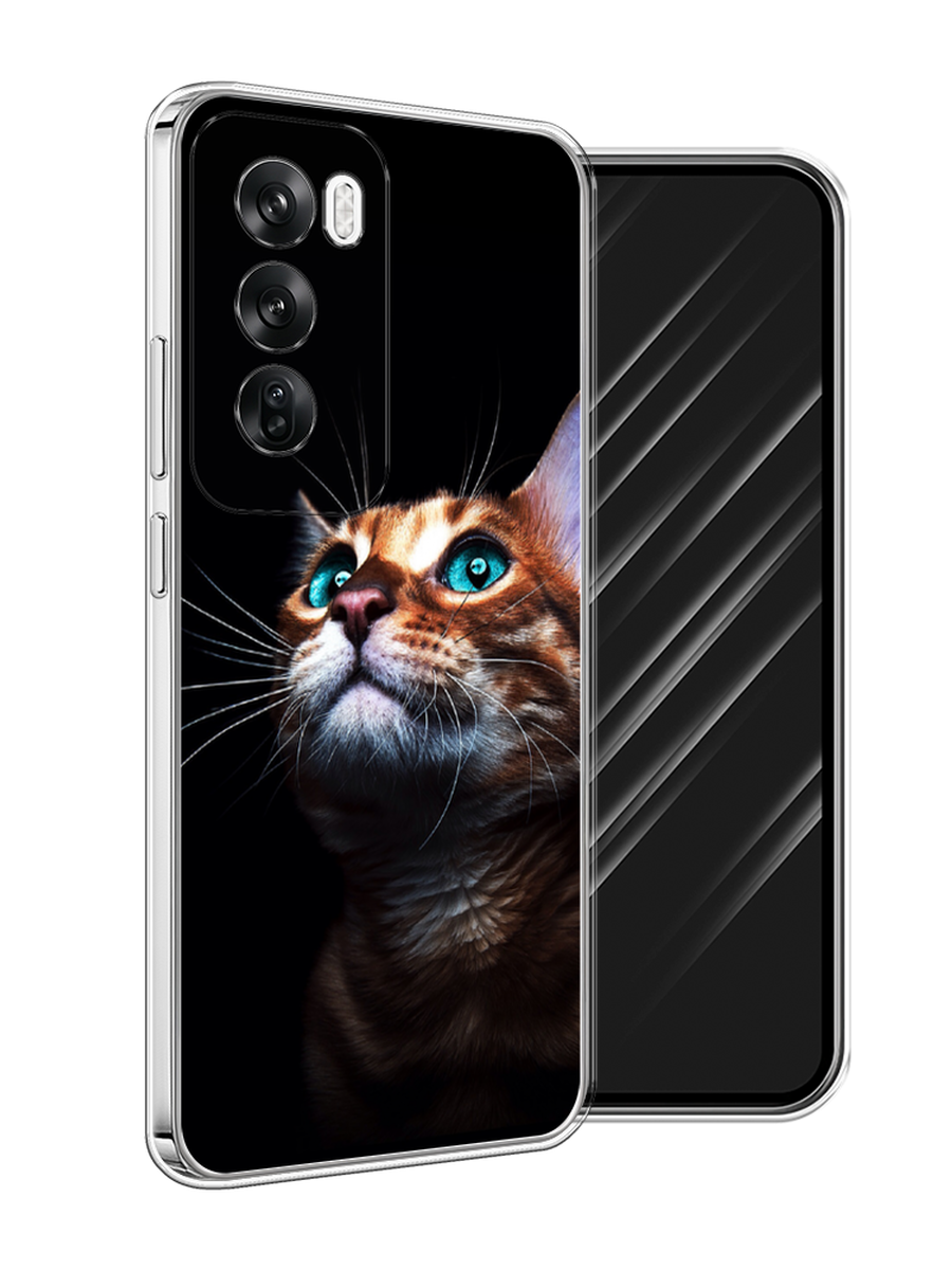 

Чехол Awog на Oppo Reno 12 "Мечтательный кот", Коричневый, 2517450-1