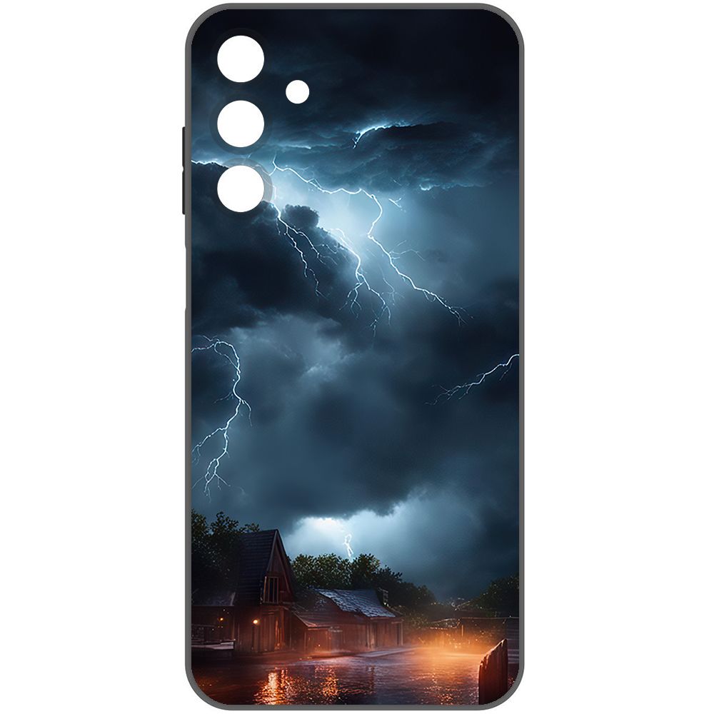 

Чехол-накладка Krutoff Soft Case Ночная гроза для Samsung Galaxy A25 5G (A256) черный