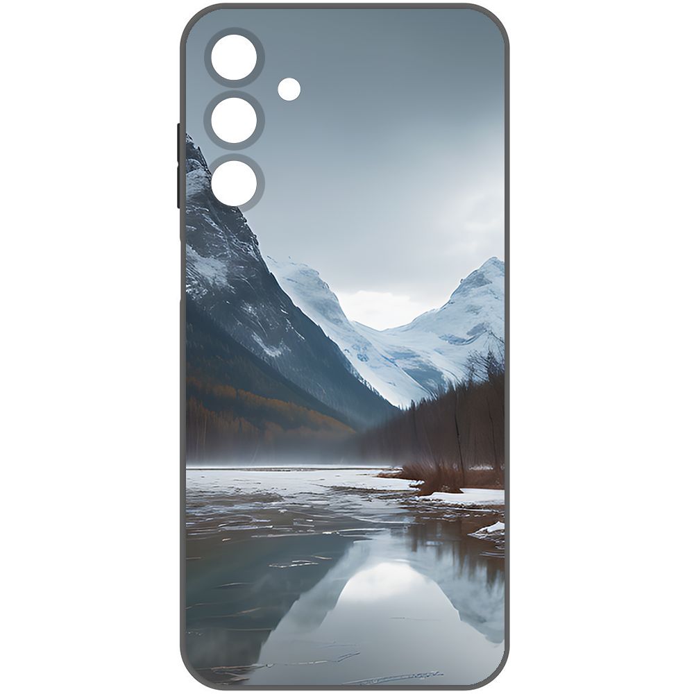 

Чехол-накладка Krutoff Soft Case Весенняя оттепель для Samsung Galaxy A15 4G (A155) черный