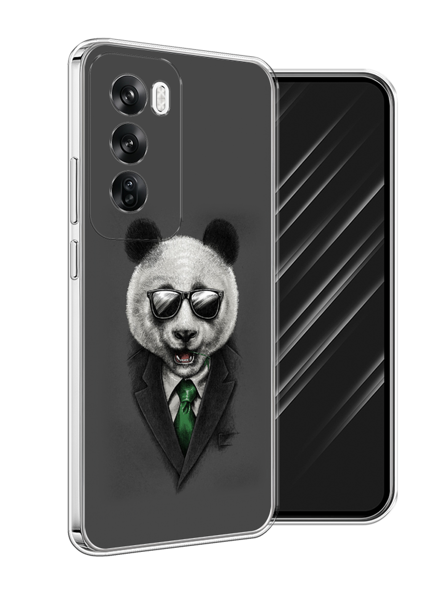 

Чехол Awog на Oppo Reno 12 "Деловая панда", Серый;зеленый, 2517450-1