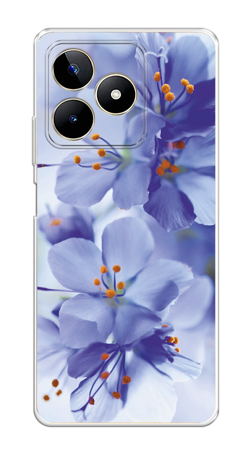 

Чехол на Realme C53/C51 "Фиолетовые цветки", Фиолетовый;синий, 2514650-1