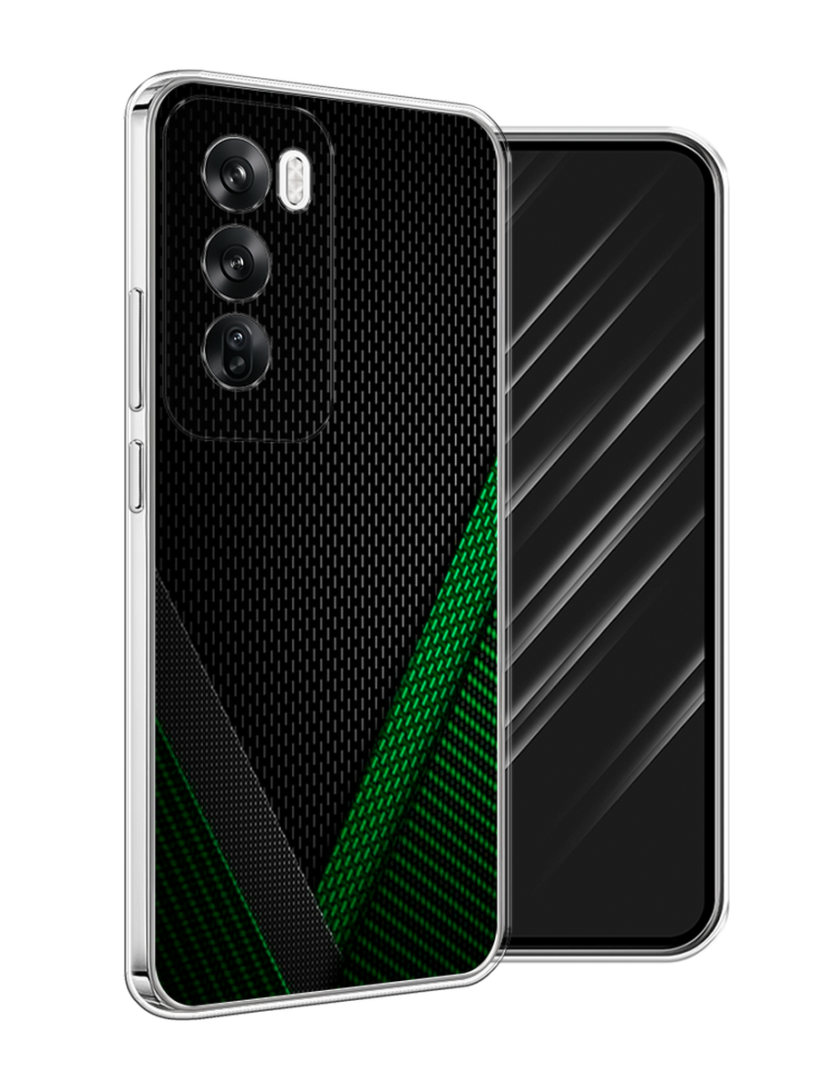 

Чехол Awog на Oppo Reno 12 "Зеленый карбон", Черный;зеленый, 2517450-1