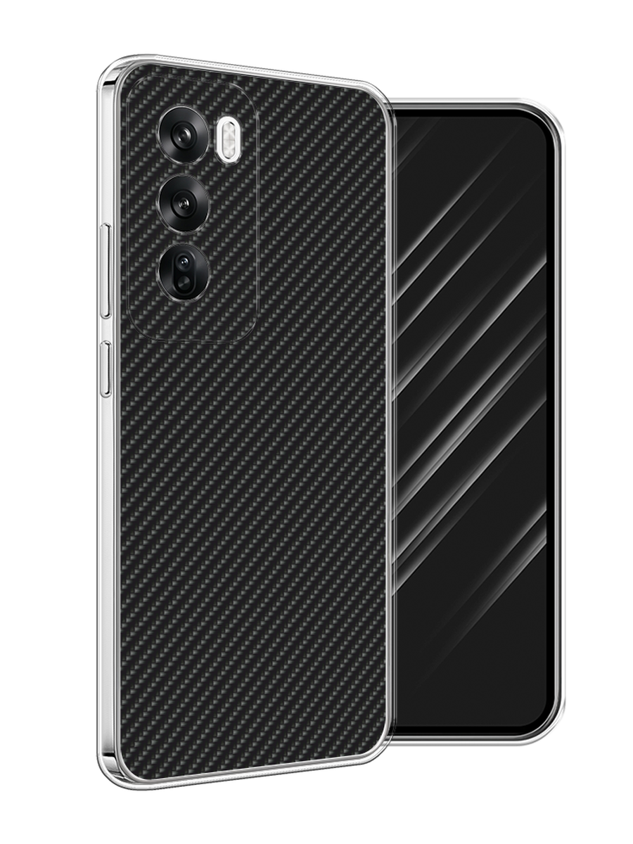 

Чехол Awog на Oppo Reno 12 "Черный карбон", 2517450-1